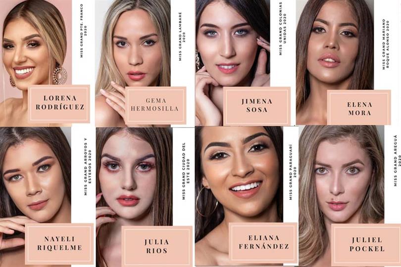 Miss Grand Paraguay 2020 Meet the Contestants